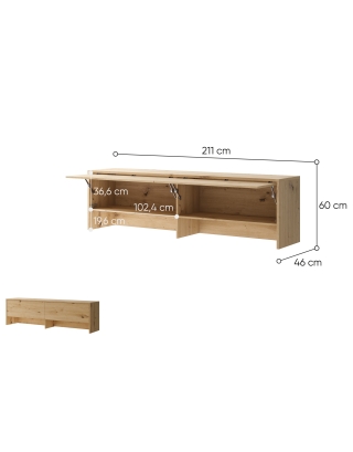 Nástavec BED CONCEPT BC-09 k posteli BC-04