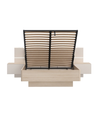 Postel 140/190 cm s nočními stolky PNPL3142B-Q203