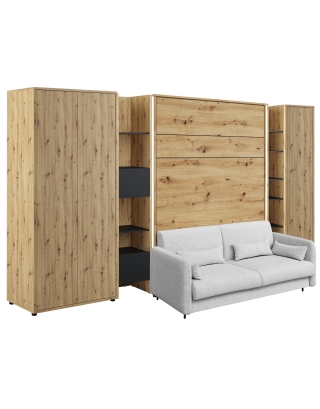Výklopná postel s sedačkou Bed Concept 140x200 cm