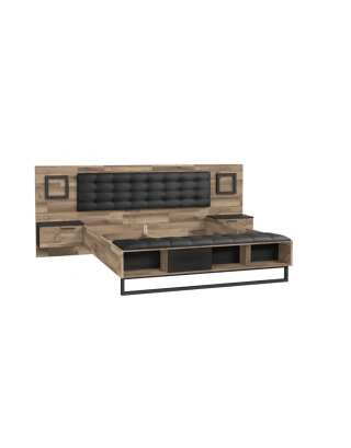 Postel 180/200cm s nočními stolky Jakobina JKBL1181B