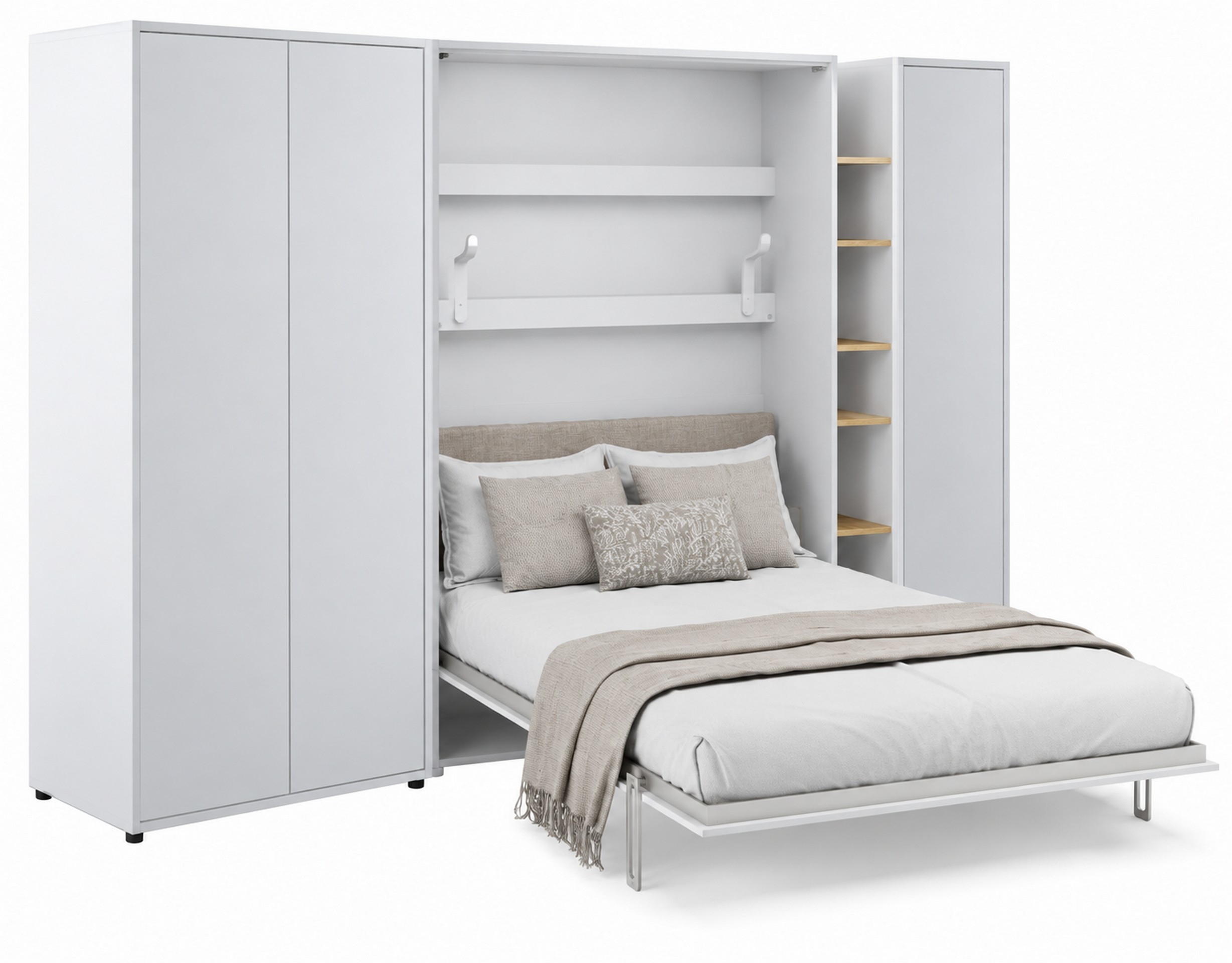 Obývací stěna s elektricky ovládanou sklopnou postelí BED CONCEPT 140x200
